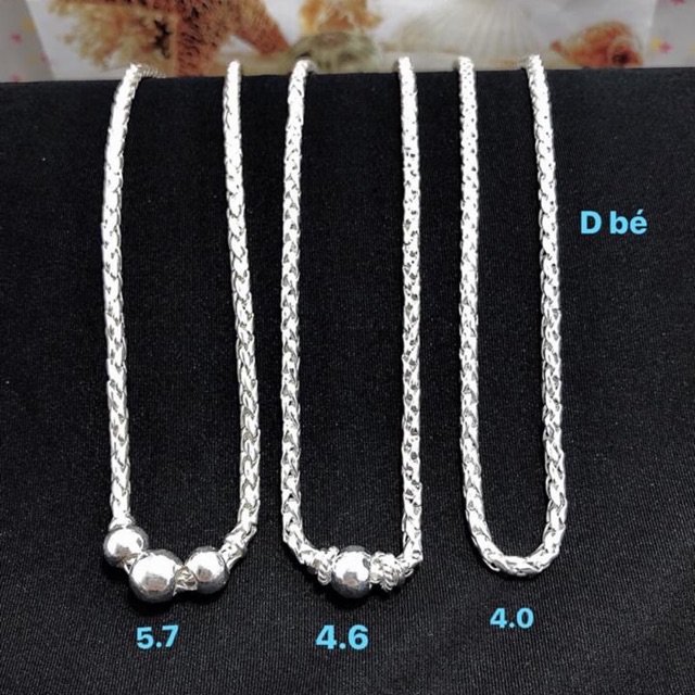 VÒNG CỔ CHO BÉ YÊU CHẤT LIỆU BẠC TA