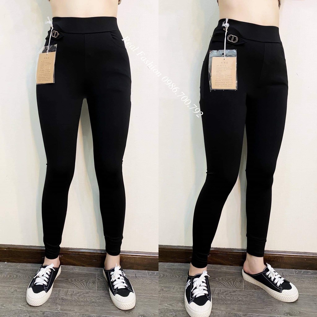 Quần legging nữ,quần legging dài đính logo vải umi hàn cao cấp, co dãn 4 chiều big size đến 105kg Real Fashion | BigBuy360 - bigbuy360.vn