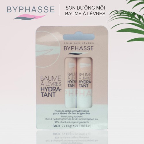 Bộ 2 Cây Son Dưỡng Môi Byphasse Lip Balm