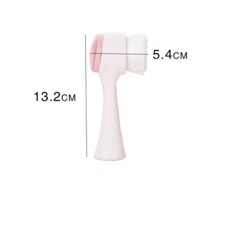 Cọ rửa mặt 2 đầu mát xa cực êm ( giao màu ngẫu nhiên )