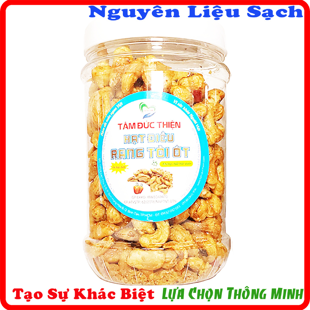 Combo 1KG Hạt Điều Rang Tỏi Ớt/ Hạt Điều Rang Phô Mai[Nguyên Liệu Sạch]Tâm Đức Thiện - 4 Hộp 250GR Tuỳ Chọn | BigBuy360 - bigbuy360.vn