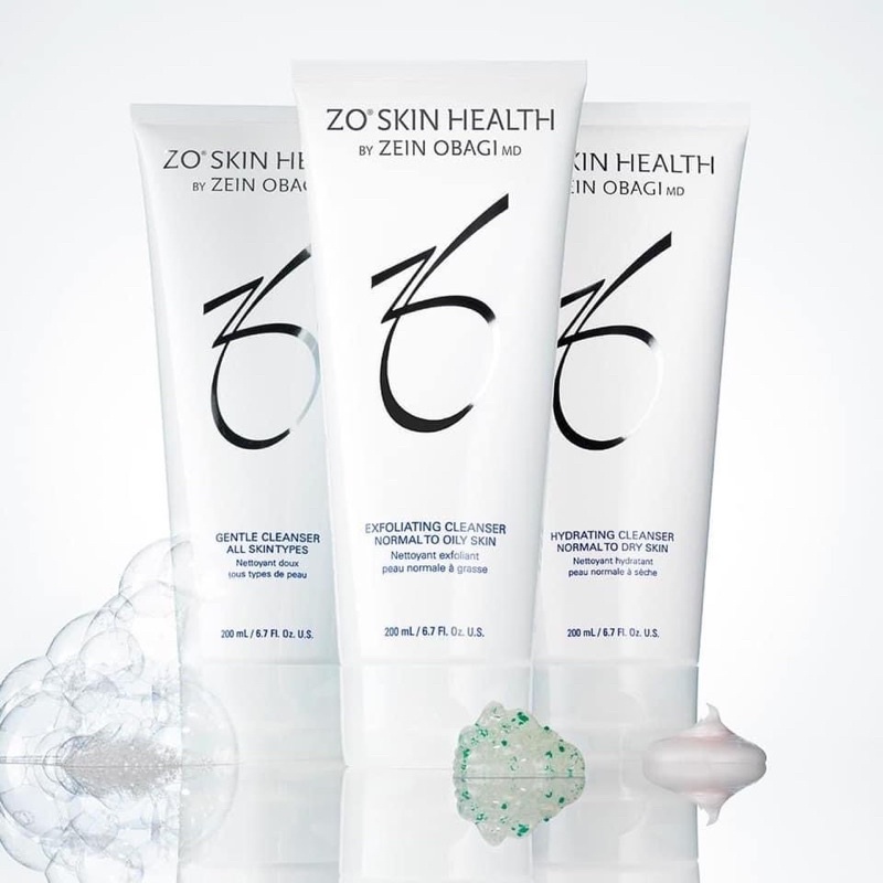 Sữa rửa mặt cho da thường tới thiên dầu Z0 Exfoliating Cleanser