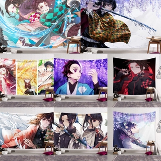 Vải Treo Tường In Hình anime demon slayer Phong Cách Đơn Giản Cá Tính