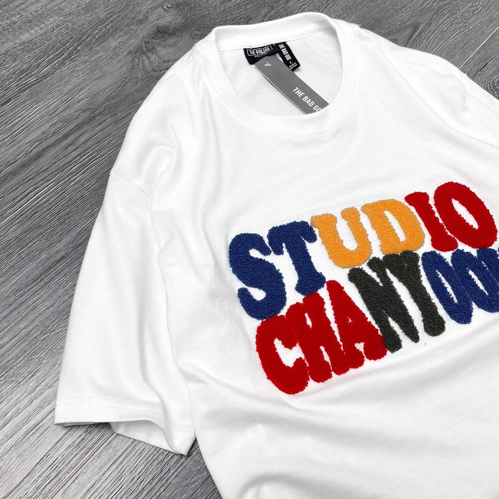 Áo thun tay lỡ Studio thêu nổi , áo phông cotton cao cấp, T shirt nam nữ unisex, MSW Town | BigBuy360 - bigbuy360.vn
