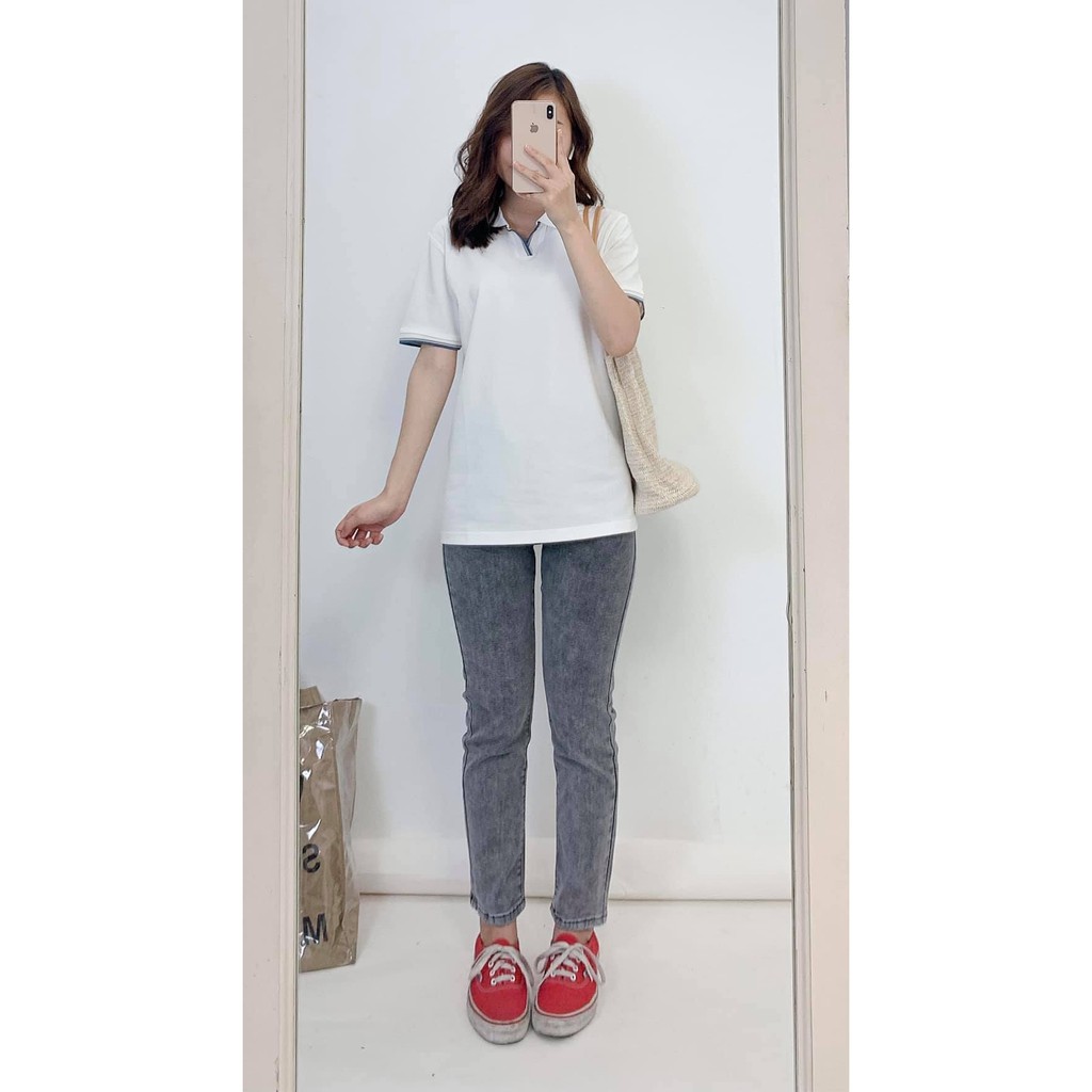 AT371 Áo thun polo nữ, Chất vải thun cotton100% thoáng mát hút mồ hôi | BigBuy360 - bigbuy360.vn