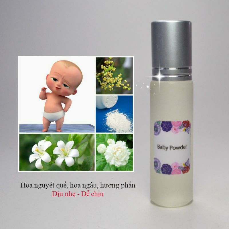 Tinh Dầu Nước Hoa Pháp Baby Powder 10ml