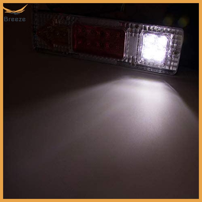 1 Cặp Đèn Tín Hiệu 12v 131 Bóng Led Ip65 Gắn Đuôi Xe Tải/Xe Tải Chống Nước