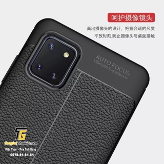 Ốp lưng Samsung Galaxy Note 10 Lite silicon giả da Auto Focus