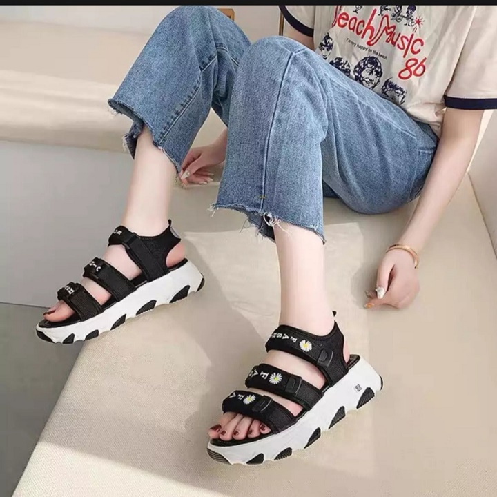 Free ship Sandal đế bằng bệt cao 3cm tôn dáng mang đi học , đi chơi cực đẹp