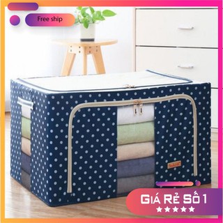COMBO 2 Túi đựng đồ đa năng có khung sắt  [FREESHIP]