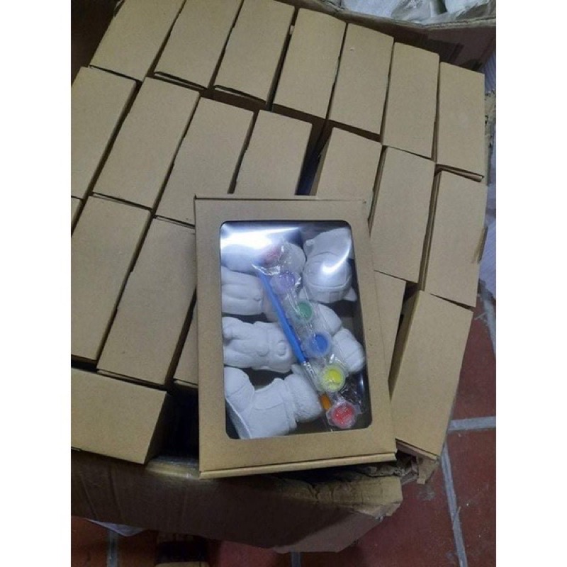 Set Tô Tượng 8 Hình Kèm Màu Và Bút Vẽ Cho Bé Thoả Sức Sáng Tạo