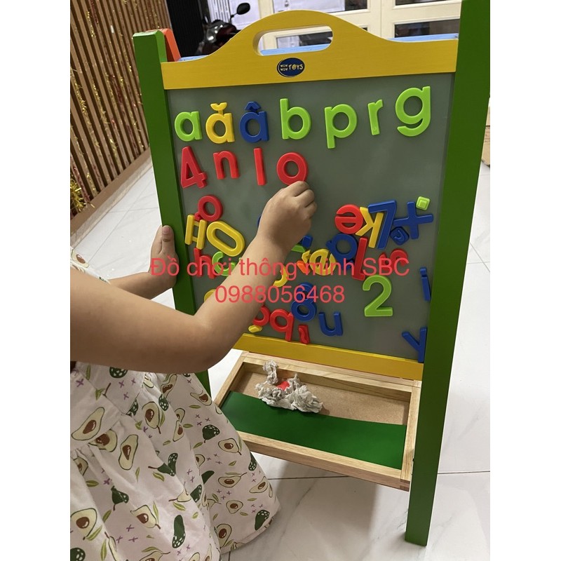 Bảng viết vẽ thông minh 2 mặt có chữ cái, số, dấu, phép tính Winwintoys Việt Nam