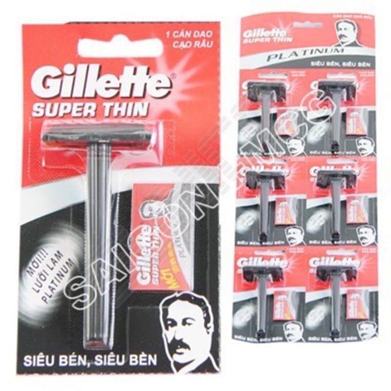 COMBO 10 BÀN CẠO Gillette CÁN NHỰA.TẶNG KÈM 10 LƯỠI DAO LAM