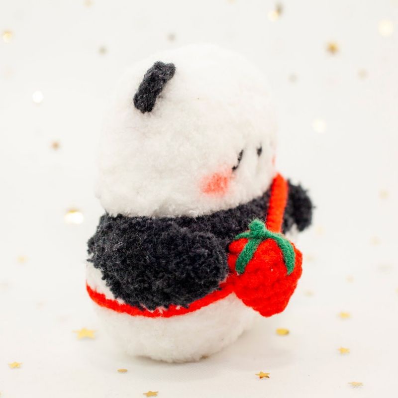 Vỏ ốp airpod 1/2/3/pro1/pro2/pro4 Panda móc len_ handmade