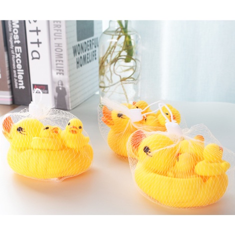 Đàn Vịt Thả Bồn Tắm Cho Bé 4 Con Vịt Kêu Chíp Chíp được bé yêu thích