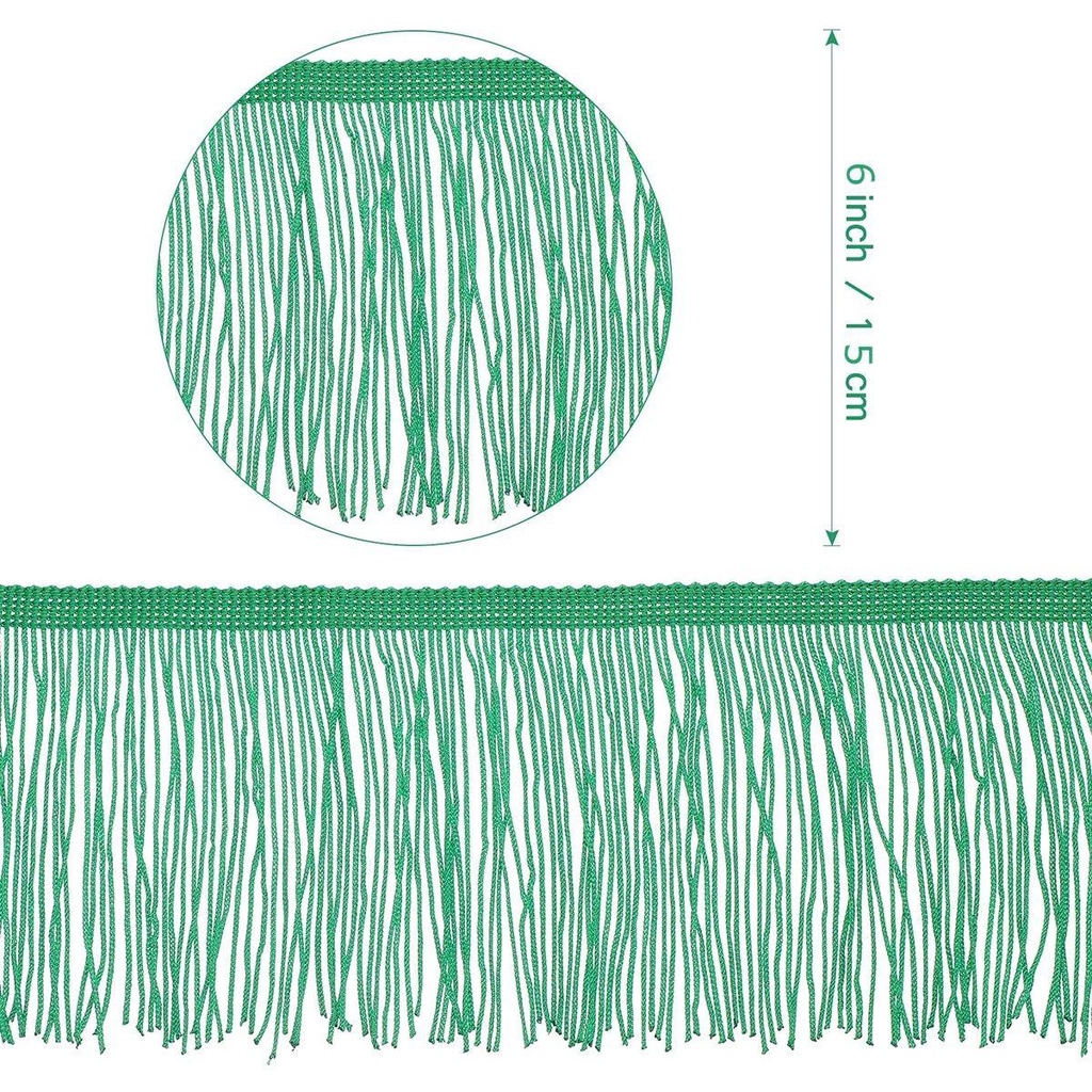 Cuộn dây tua rua nhiều màu sắc trang trí đầm/làm đồ thủ công DIY 10 yard