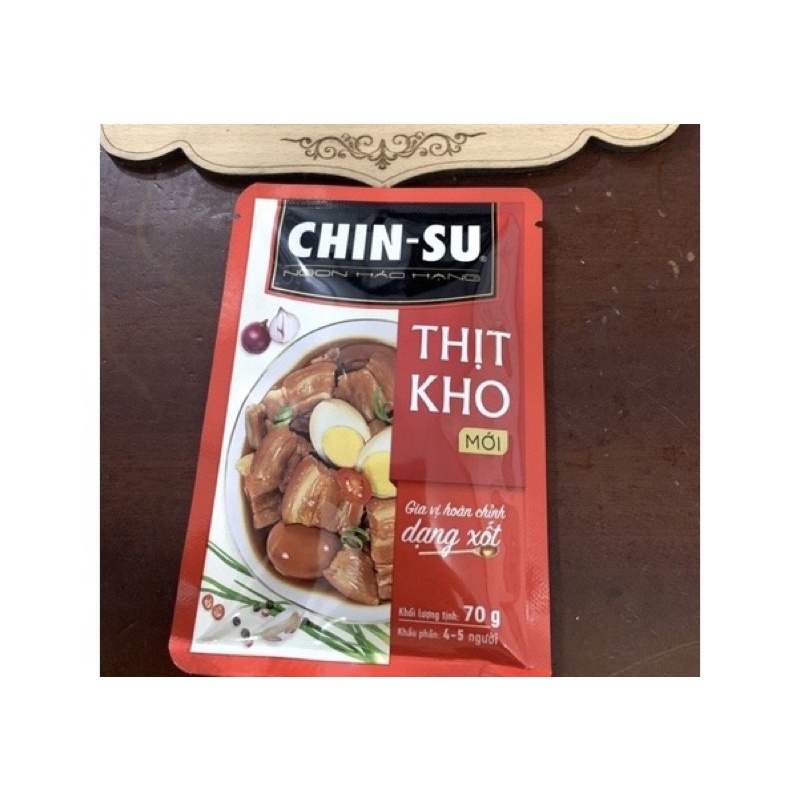 Gói Sốt Chinsu Gà Chiên Nước Mắm / Thịt Kho 70g