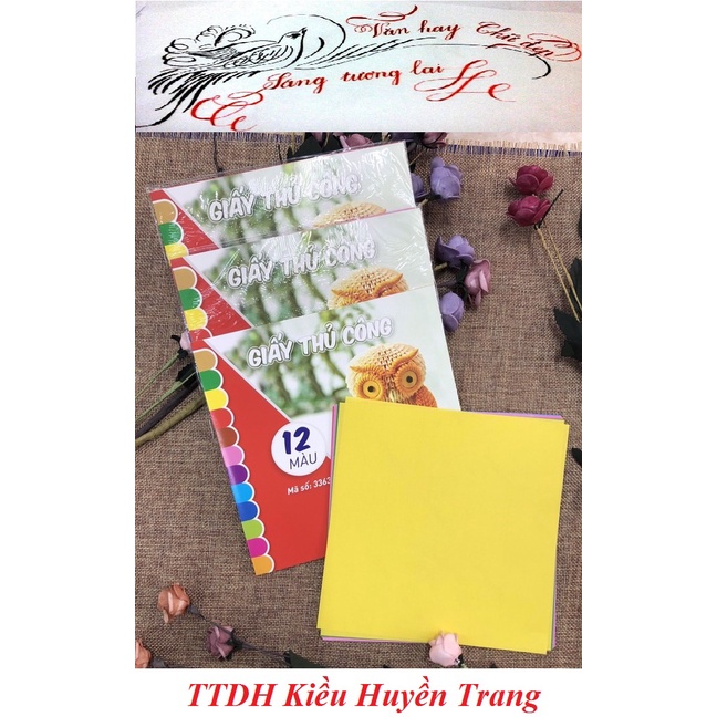 Giấy thủ công 12 màu HONGHA (3363)