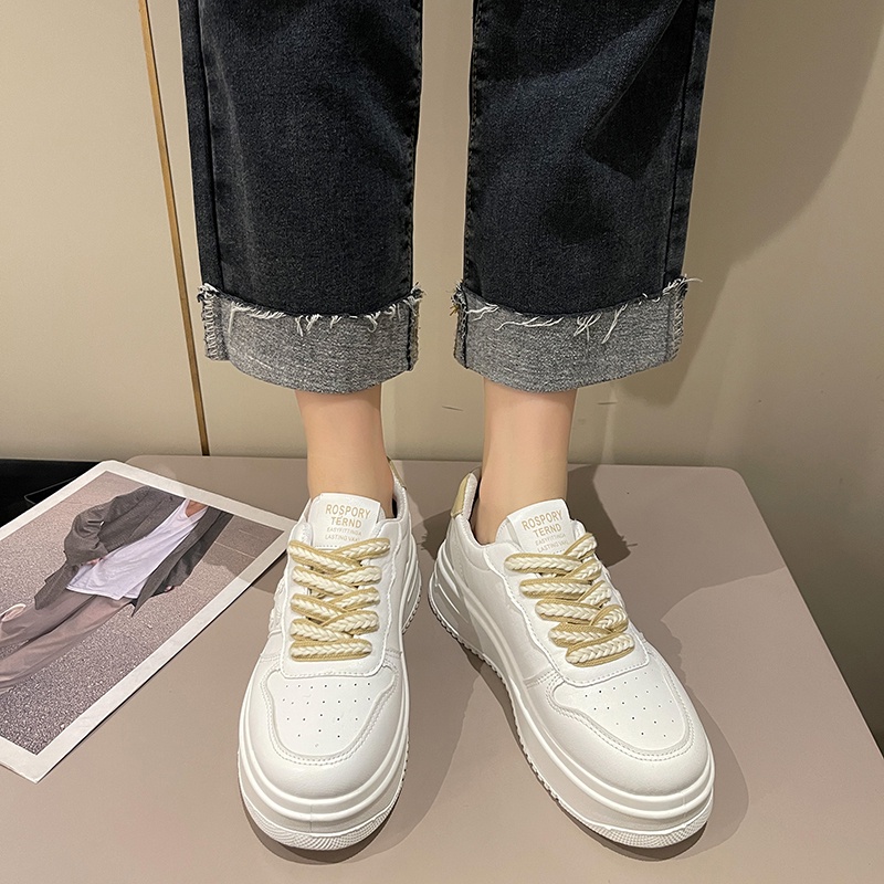 Giày Sneaker Đế Cao Su Thời Trang Phong Cách Hàn Quốc Cho Nữ