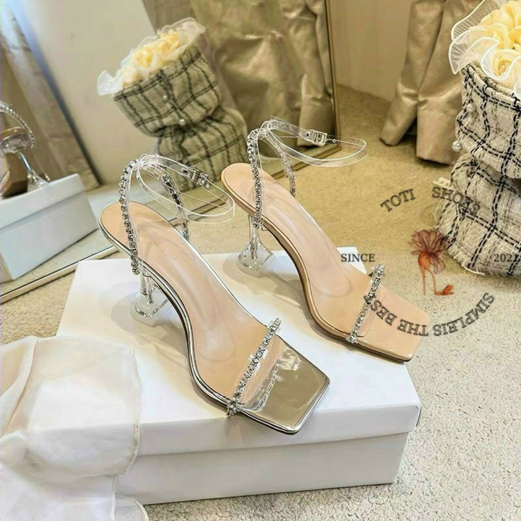 GIÀY THỜI TRANG TOTIIE SHOES - SANDAL CAO GÓT MŨI VUÔNG 9 PHÂN - G2209360