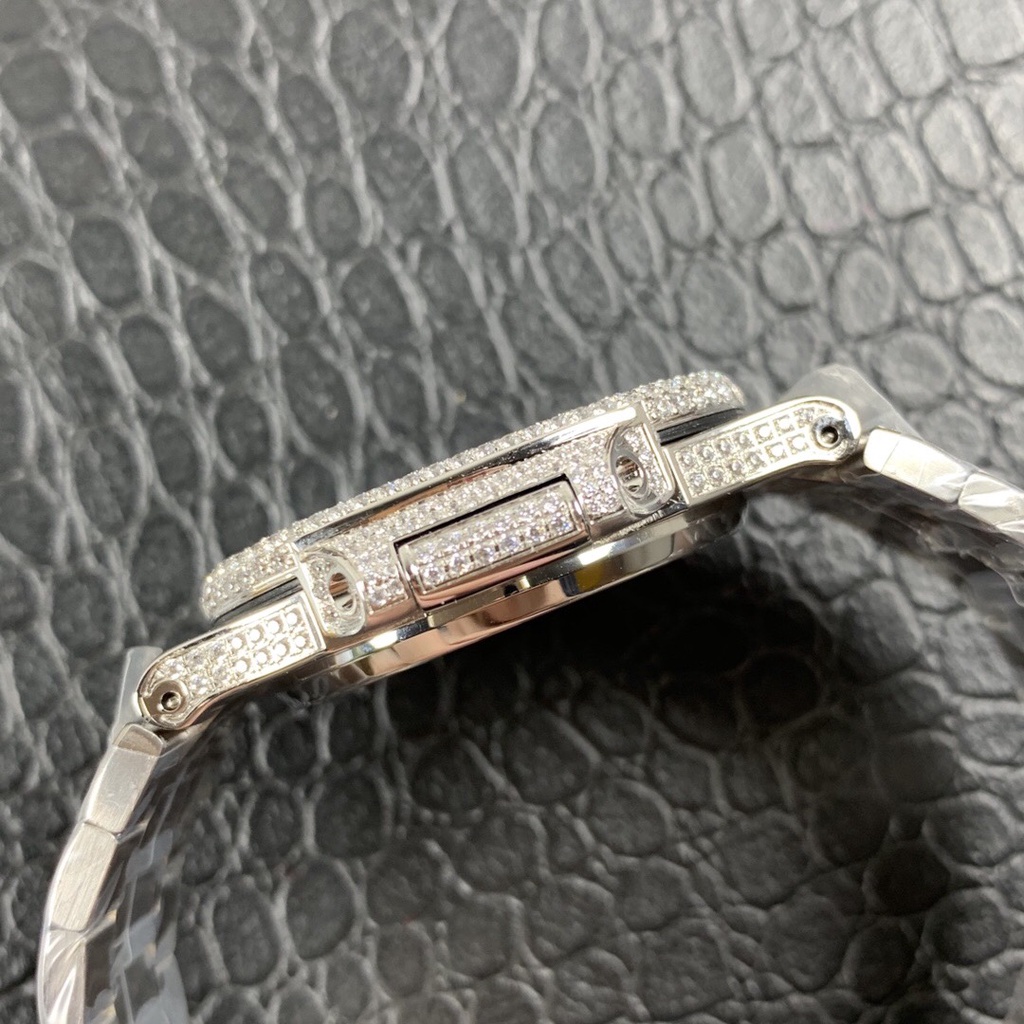 Đồng hồ Nam Patek Philippe full đá sw siêu đẹp, bản nâng cấp có kèm trang bị chống xước | BigBuy360 - bigbuy360.vn