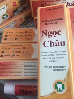 Kem đánh răng NGỌC CHÂU( lên giá)