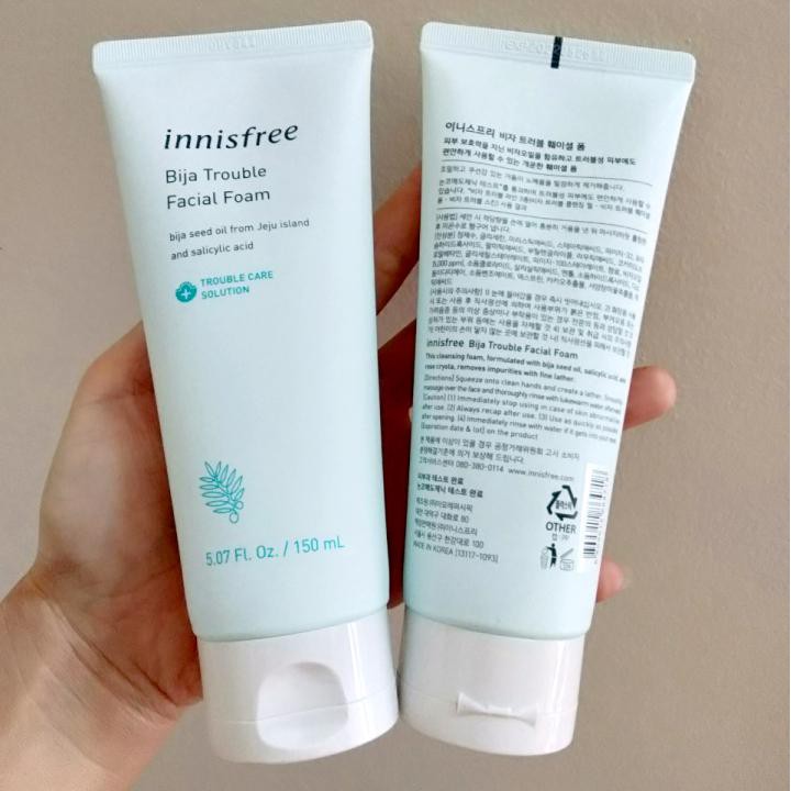 Sữa rửa mặt Innisfree Bija Trouble Facial Foam 150ml - Dành cho da mụn | BigBuy360 - bigbuy360.vn