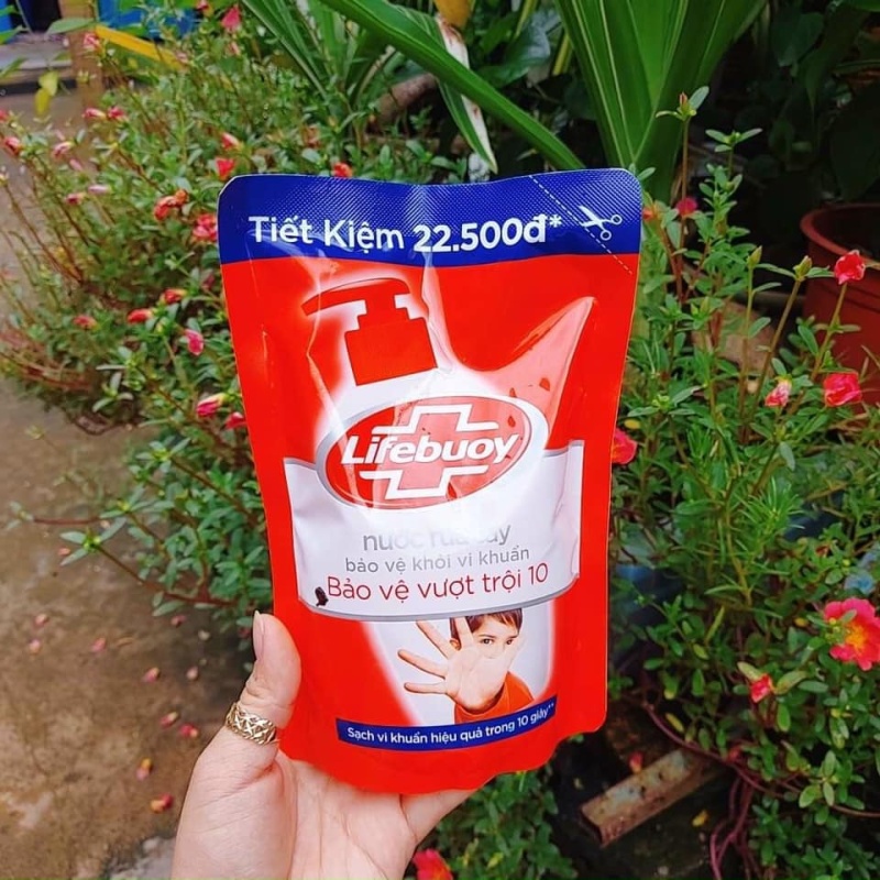 Nước Rửa Tay Lifebuoy Bảo Vệ Vượt Trội Dạng Túi 450g