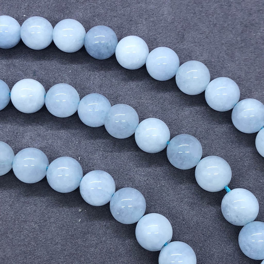 Chuỗi Hạt Đá Tròn Tự Nhiên 4-12mm Dùng Làm Đồ Trang Sức Thủ Công