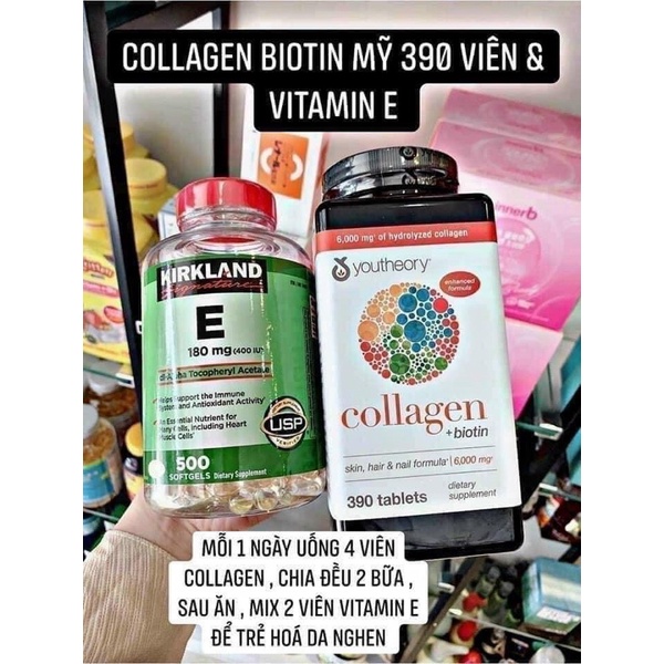 VIÊN UỐNG COLAGEN VÀ E MỸ