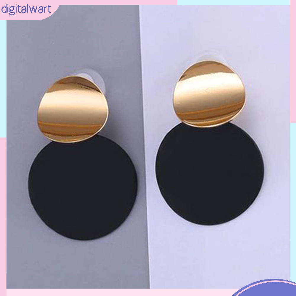 Đôi Bông Tai Hình Tròn Kiểu Dáng Trẻ Trung Cho Nữ