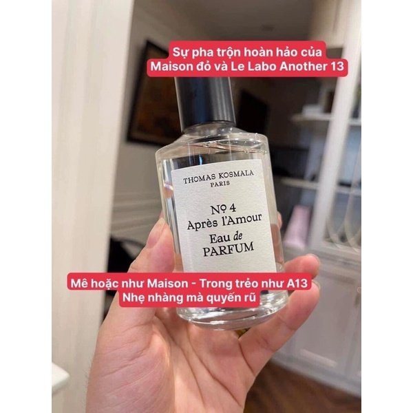 [Chính Hãng] Nước hoa Thomas Kosmala No4 100ml