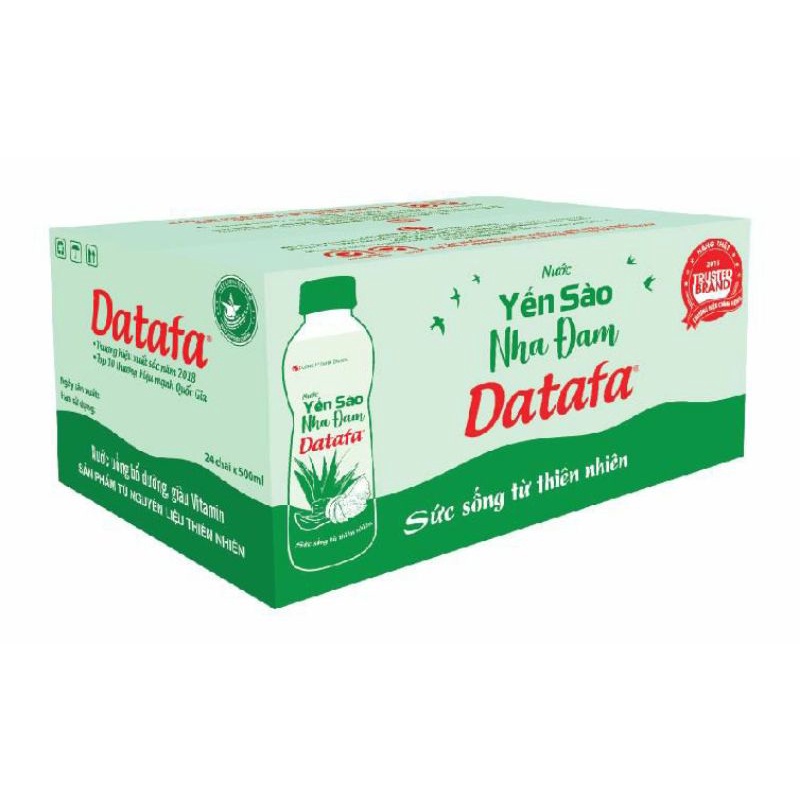Thùng 24 chai nước yến sào nha đam Datafa 500ml