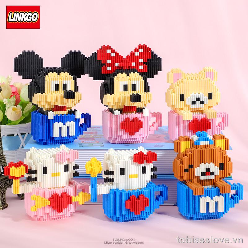 LINKGO 3D Lego Small particles make adult toy model toys, and make self-compressing toys for boys and girls.