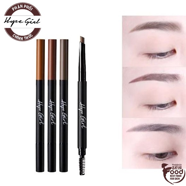 Chì Kẻ Mày Ngang Hai Đầu Hope Girl 3D Edge Eyebrow Pencil 0.35g