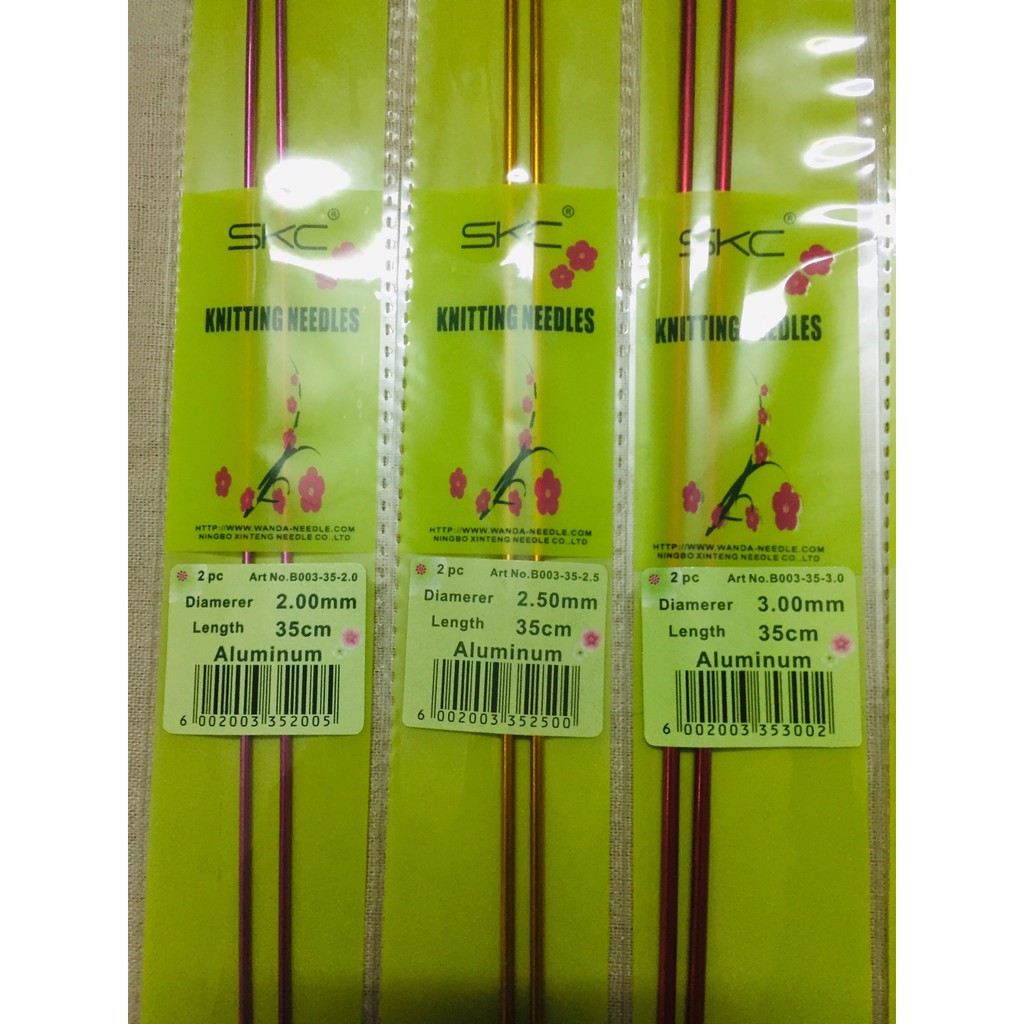 Kim đan thẳng SKC 35cm dùng đan khăn, áo, váy, tất vớ chất lượng