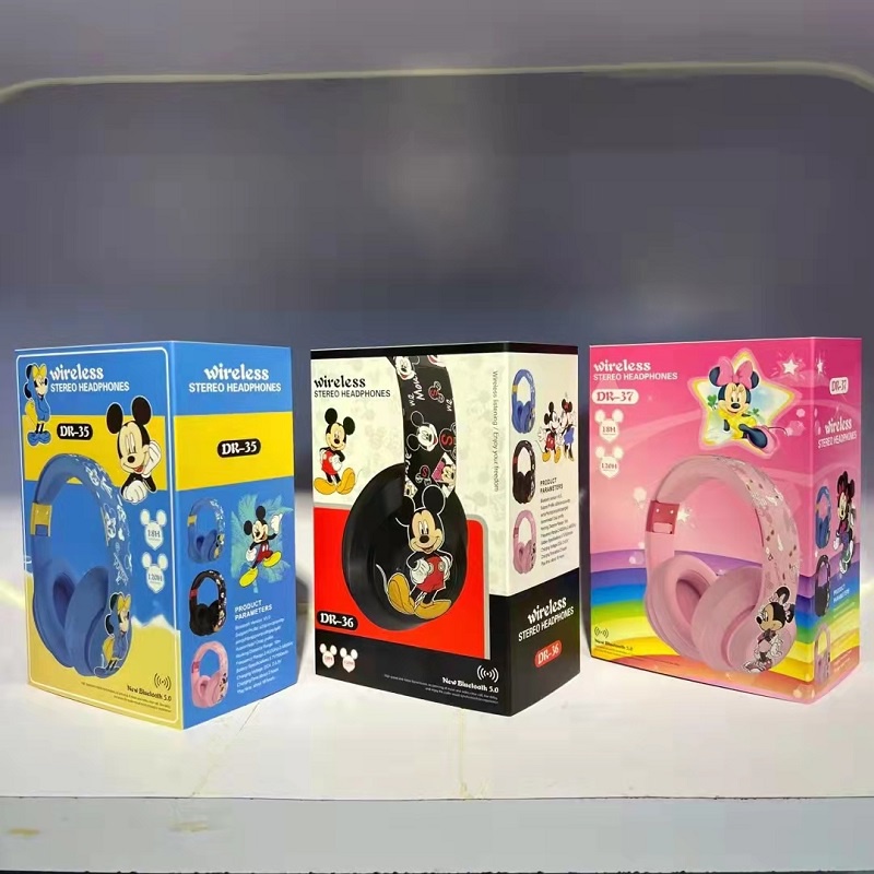 Tai Nghe Chụp Chup Tai Bluetooth Không Dây Chống ồn Blutooth Chơi Chơi Game Tai Nghe Pro Gameming Gaming Android Người Nhện Disney Mickey Mouse Marvel Spiderman Captain America Headphone Có Mic