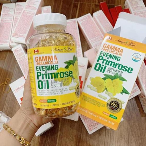 Viên Uống Tinh Dầu Hoa Anh Thảo Hàn Quốc  Evening Primrose Oil 300 Viên Cân Bằng Nội Tiết Tố Nữ