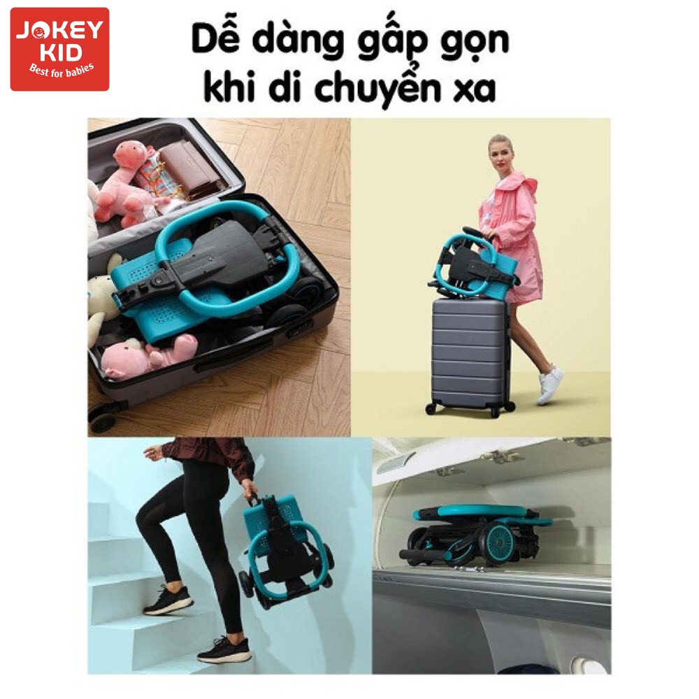 Xe đẩy gấp gọn cho bé Jokey J5, Xe đẩy em bé đi du lịch siêu gọn nhẹ - Bảo Hành 12 tháng