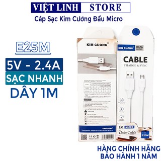 Cáp sạc  micro đầu cắm Micro/Type-C E25M - Việt Linh Store
