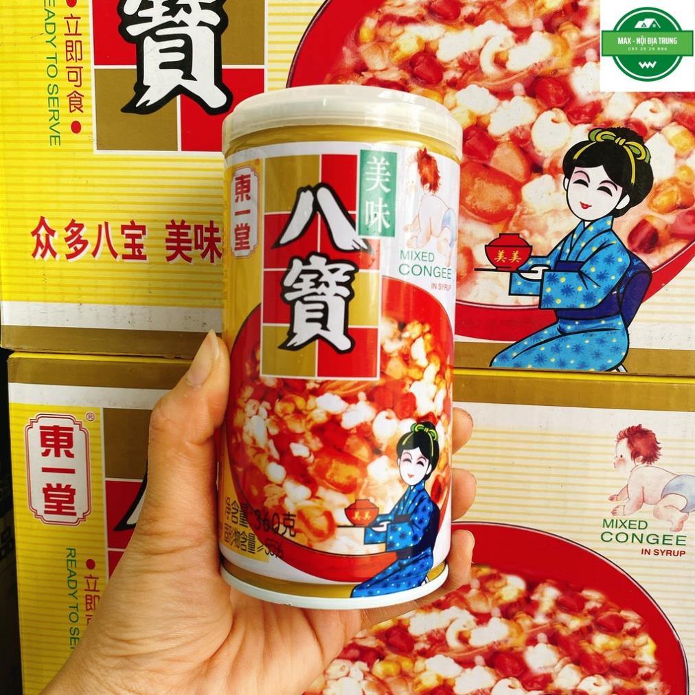 Thùng 12 Lon cháo sen Bát Bảo thập cẩm siêu ngon, bổ dưỡng
