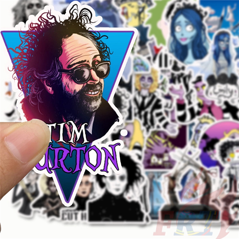 ❉ Tim Burton Classical Movie - Series 01 Edward Scissorhands Corpse Bride Stickers ❉ 50Pcs/Set DIY Fashion Waterproof Doodle Decals Stickers