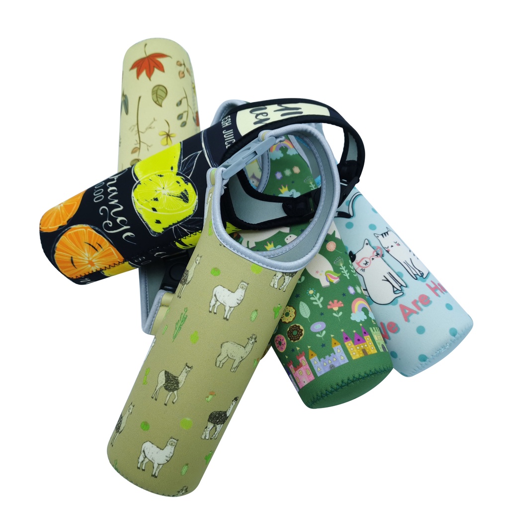 Bình Nước Giữ Nhiệt Họa Tiết Hoạt Hình Dễ Thương 550ML (6.7 * 18.5CM)