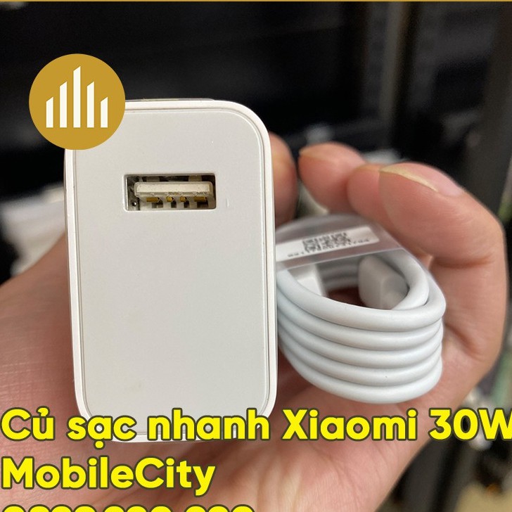 Củ sạc nhanh Xiaomi 30W (Xiaomi K30i, K30 5G, Mi 10, Black Shark 3) MDY-11-EF