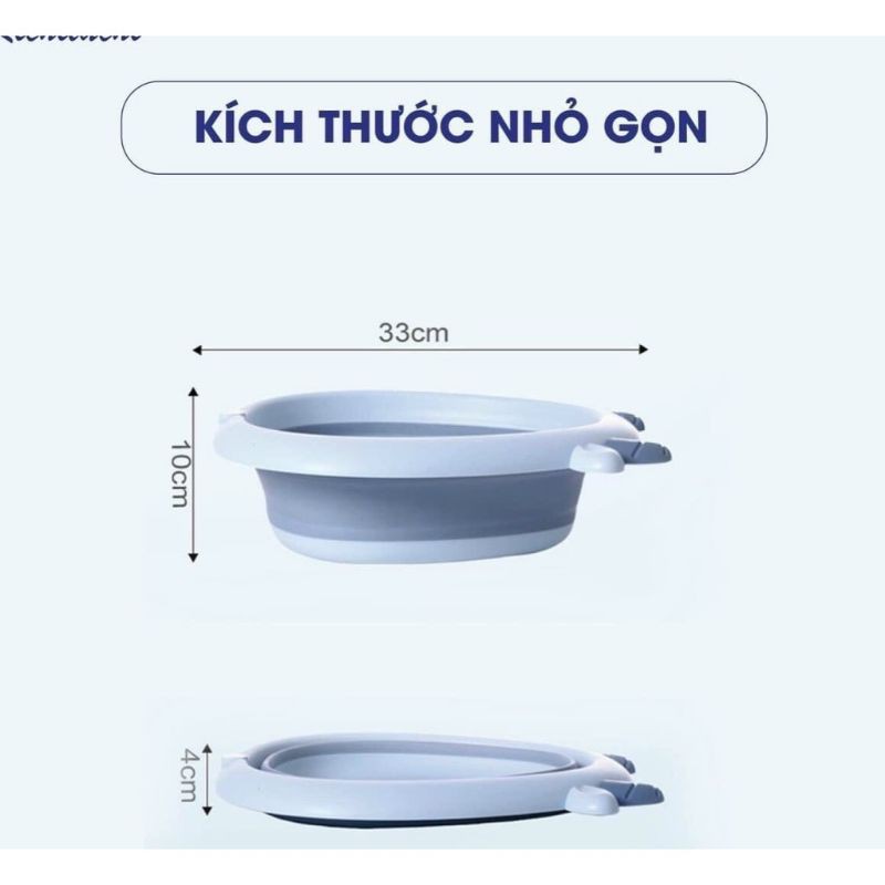 Chậu rửa mặt gấp gọn cho bé