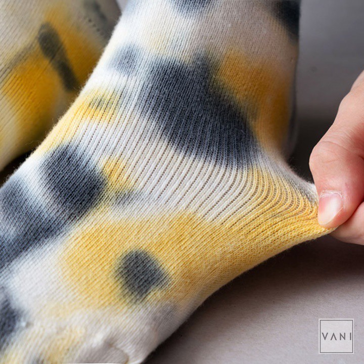 Tất, Vớ Gân Tăm Nam Nữ Loang Màu Tie-Dye - Vani Store [TAT00107]