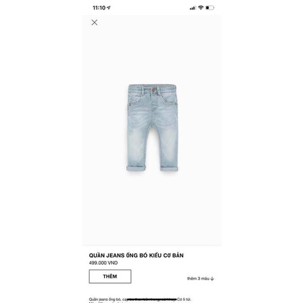 Quần jeans skinny co giãn mềm mại cho bé trai