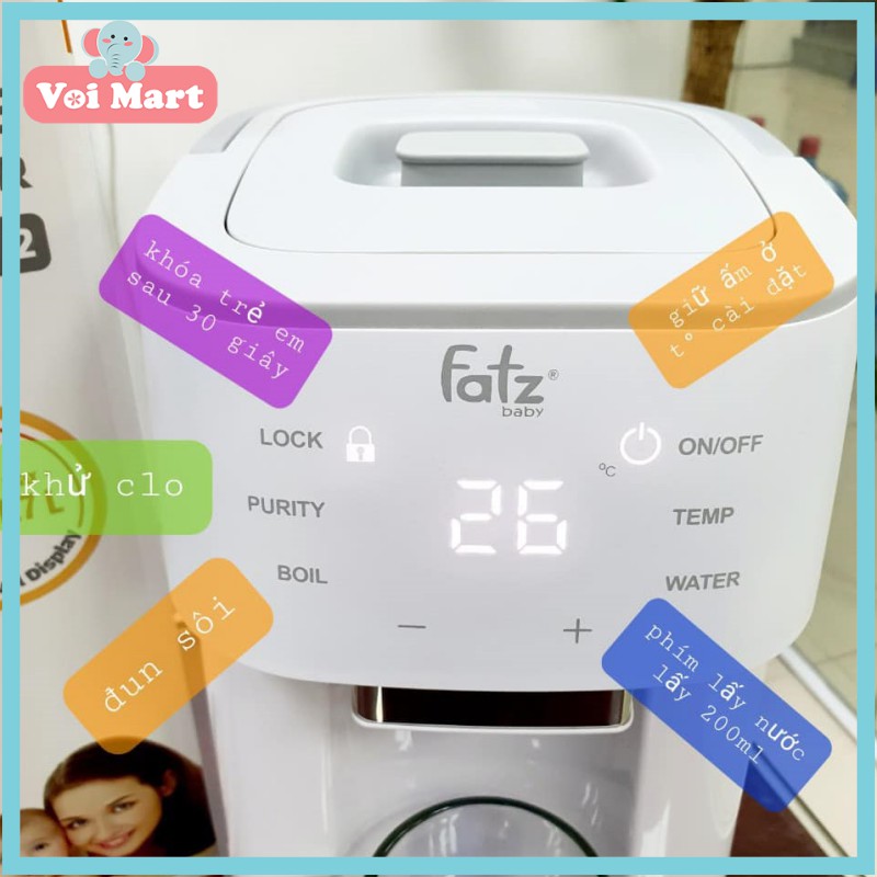 CHÍNH HÃNG MÁY ĐUN VÀ HÂM NƯỚC PHA SỮA THÔNG MINH FATZBABY - SMART 2 - FB3817TN