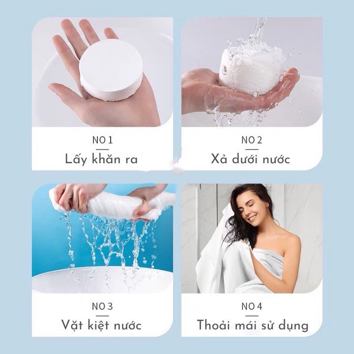 Khăn tắm nén du lịch dùng 1 lần, khăn tắm cotton 140x70cm