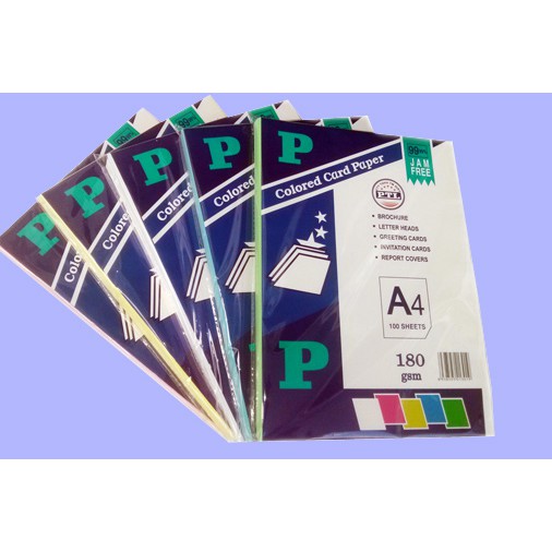 Bìa màu khổ  A4 180gsm